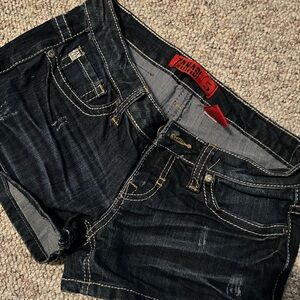 Junior Dark Wash Shorts